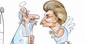 Hebe Camargo ganha exposição sob olhar de grandes caricaturistas