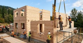 Nem construção a seco nem tijolos: o sistema europeu para construir casas de 100 m2 em 7 dias