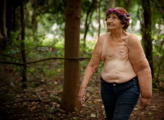 Ensaio da Natália Alves com sua avó Aurora