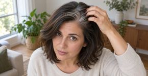 Mudar a risca do cabelo pode suavizar o contraste da raiz branca: veja como testar o efeito sem recorrer à tintura