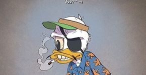 Artista envelhece personagens como Mickey, Tom, Jerry e Donald