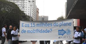 Passeata pela mobilidade sustentável