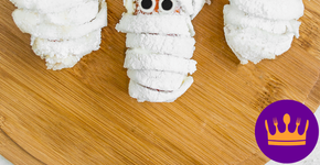 Para o Halloween: múmias de tapioca