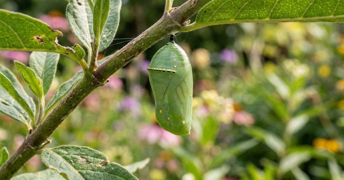 Se você encontrar algum casulo de borboleta em sua casa ou jardim, nós lhe falaremos o que isso significa e por que é algo bom