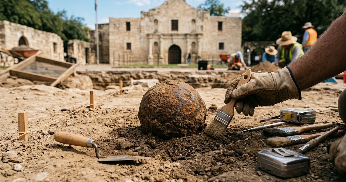Segunda bala de canhão da Batalha do Álamo é encontrada e pode mudar a história do confronto que durou 13 dias