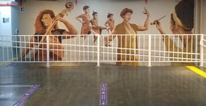 Fundação das Artes ganha pintura mural que retrata a mulher nas linguagens artísticas