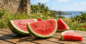 A fruta refrescante e suculenta que ajuda a desinchar as pernas e mantém o corpo hidratado