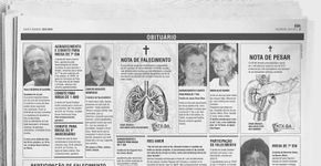 Obituário de jornal é usado para lamentar morte de órgãos sadios