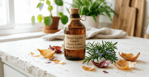 Como preparar um tônico capilar com casca de cebola e alecrim para estimular o crescimento do cabelo e reduzir a queda