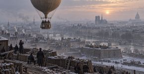 Paris ficou cercada pelo inimigo e passou a enviar milhões de cartas em balões enquanto pombos traziam mensagens microscópicas de volta