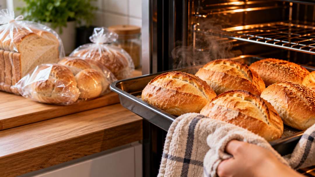 Pão congelado pode ir direto ao forno? Entenda quando isso funciona, como recuperar a crosta e quais cuidados evitam que o miolo fique seco.