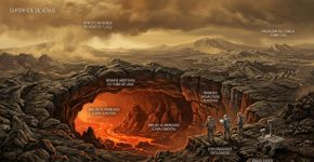 Astrônomos confirmam pela primeira vez a existência de uma enorme caverna vulcânica em Vênus