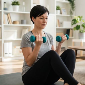 Featured mobile: Noelia Rodríguez, treinadora: “A partir dos 40 anos, esqueça caminhadas de horas, porque não funciona. Exercícios de força, como rosca bíceps e elevação lateral, são perfeitos para trabalhar e tonificar os braços.”