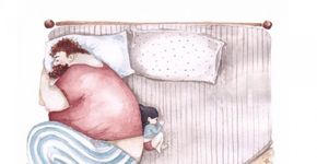 Paternidade ativa: ilustrações registram amor entre um pai e sua filha