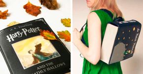 Bolsas em formato de livro para quem ama ler