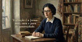 Simone Weil, filósofa francesa, sobre a importância de realmente enxergar o outro: “A atenção é a forma mais rara e pura de generosidade.”