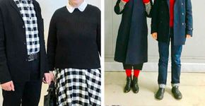 Este casal de idosos sempre combina as suas roupas