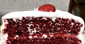 Aprenda a fazer um bolo Red Velvet vegano