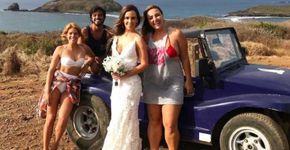 Isabella Santoni e Rodrigo Simas ‘salvam’ noiva em Noronha
