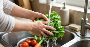 Lavar frutas e verduras com detergente parece uma forma de reforçar a higiene, mas a FDA desaconselha o hábito: água corrente é suficiente e resíduos de sabão podem permanecer nos alimentos