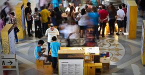 Oficina de atuação no Museu da Língua Portuguesa