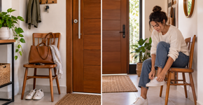 O costume de deixar uma cadeira perto da porta diz mais sobre a casa do que parece