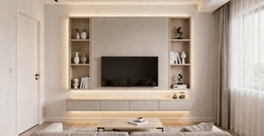 Painel ou TV na parede? O segredo para fazer sua sala pequena parecer o dobro
