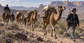 O Exército dos Estados Unidos importou dezenas de camelos para atravessar seus desertos e alguns acabaram soltos pelo país