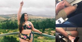 Modelo plus size filma confronto com homem que zombou dela em voo