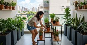 Os vasos de flores já saíram de moda. Nas varandas, damos as boas-vindas a uma nova tendência.
