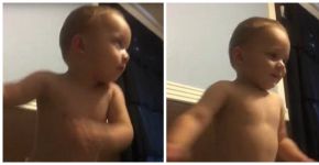 Reação de bebê ao ouvir sua música preferida é a coisa mais fofa
