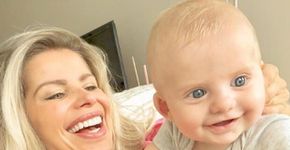 Filho de Karina Bacchi, de 8 meses, vira sensação na web