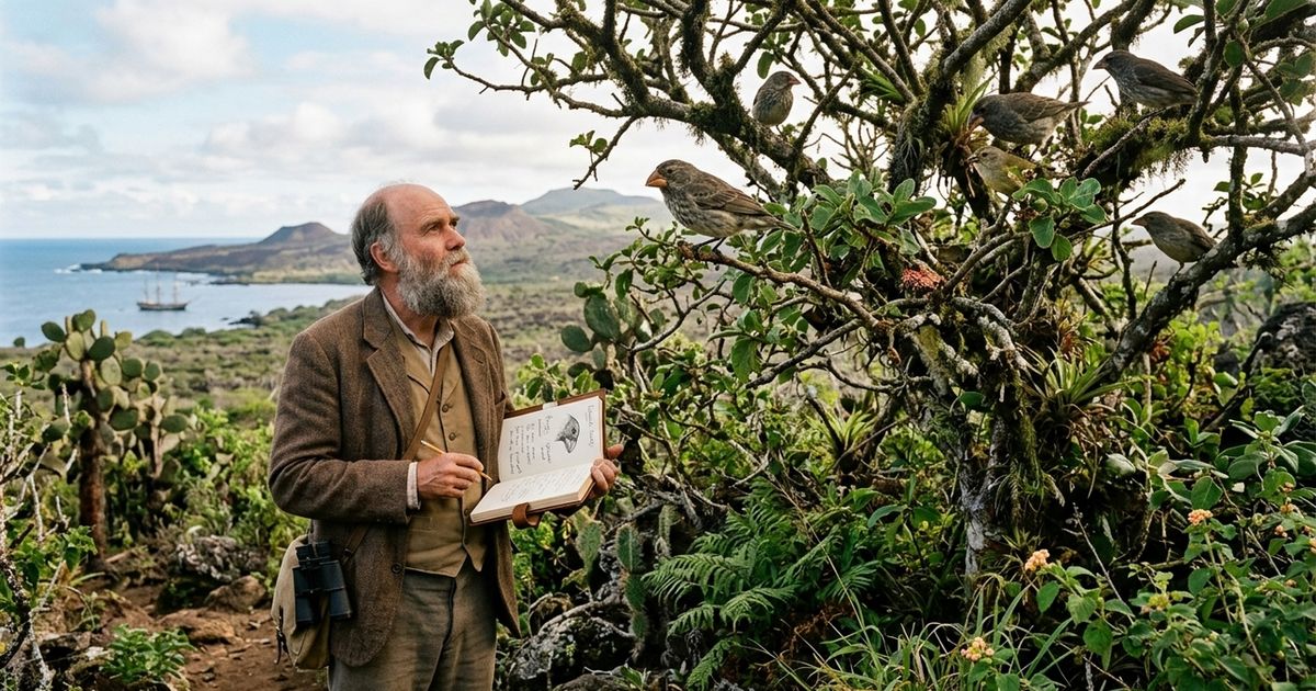Charles Darwin, naturalista: “Há grandeza nesta visão da vida, na qual, a partir de um começo tão simples, infinitas formas, as mais belas e maravilhosas, evoluíram e continuam evoluindo”