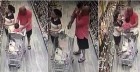 Sem saber, mãe impede que homem sequestre sua filha em mercado