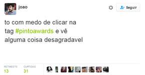 Internet está assustada com a tag #PintoAwards nos trending topics do Twitter