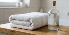 Especialistas alemães afirmam: “Para que as toalhas fiquem cheirosas e macias, é preciso colocar uma pequena quantidade de vinagre branco no ciclo de lavagem de roupas”