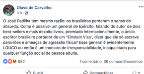 O mistério do visto americano do guru de Bolsonaro
