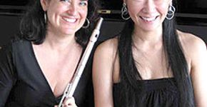 Duo de flautistas no Masp