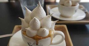 Criaram o café de suspiro! Comer, beber ou comer?