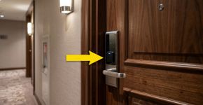 Depois de anos ficando em hotel, descobri que o cartão magnético não é só chave, a luz do corredor e a trava da porta também têm funções especiais