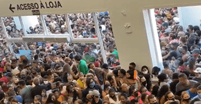 Loja Havan causa enorme aglomeração em Belém e polícia fecha o local