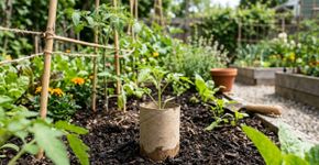 Rolos de papelão podem salvar sua horta: aprenda a usar essa técnica simples que protege o caule das mudas recém-plantadas