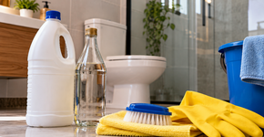 Pare de misturar água sanitária com vinagre para limpar o banheiro, porque a combinação pode liberar um gás tóxico mesmo em pouca quantidade