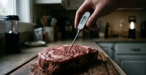 Manter a carne congelada durante uma interrupção de energia ajuda a evitar o desperdício, mas há uma condição: ela deve continuar com cristais de gelo ou a 4 °C ou menos.