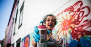 Idosos protagonizam maratona de grafite em Portugal