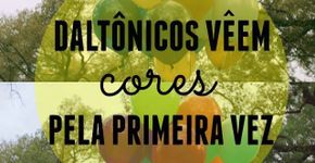 Pessoas daltônicas vêem cores pela primeira vez