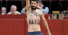 Ativistas interrompem tourada para retirar espadas fincadas em touro que agonizava