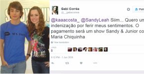Cantora desmente boato sobre volta de ‘Sandy & Junior’ e a internet NÃO aceita