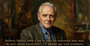 Anthony Hopkins sobre o que os anos ensinaram depois de mais de meio século como ator: “Conforme você envelhece, ganha um pouco mais de conhecimento sobre a vida”