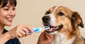 Por que escovar os dentes do seu cão salva a vida dele